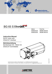 Ametek EtherCAT BG65S 50 Series Instruction Manual