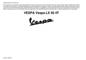 VESPA LX 50 4T Manual