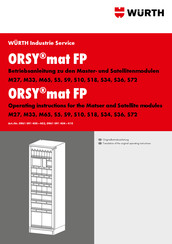 Würth ORSY mat FP S72 Operating Instructions Manual