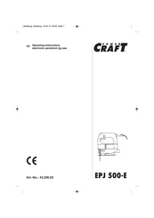 Power Craft EPJ 500-E Operating Instructions Manual
