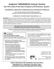 Isokern Maximus Linear GFK-72ST Installation, Operation, Maintenance And Owner's Manual