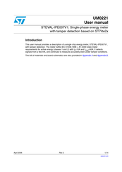ST STEVAL-IPE007V1 User Manual
