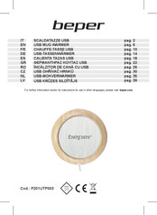 Beper P201UTP003 Use Instructions