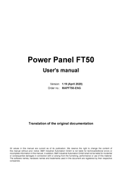 ABB B&R FT50 User Manual