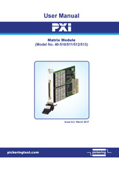 Pickering PXI 40-510 User Manual