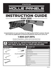 Putco MOLLE PANELS RAM 1500 Instruction Manual