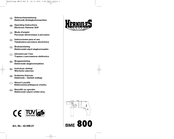Hercules BME 800 Operating Instructions Manual