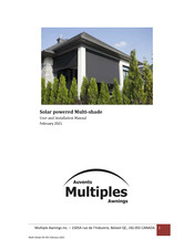 Multiple Awnings Multi-shade User And Installation Manual