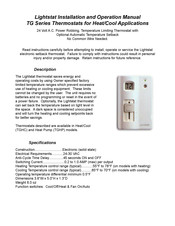 Lightstat TG Series Installation And Operation Manual