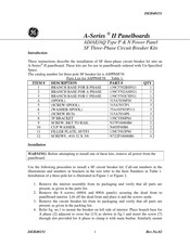 Ge A-Series II Panelboard Instructions Manual