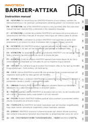 Innotech BARRIER-ATTIKA Instruction Manual