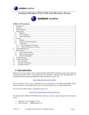 Ambient Weather WH31SM Manual
