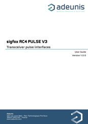Adeunis RF sigfox RC4 PULSE V3 User Manual