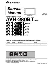 Pioneer AVH-285BT/XNRI Service Manual