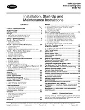 Carrier 09FC070 Installation, Start-Up And Maintenance Instructions