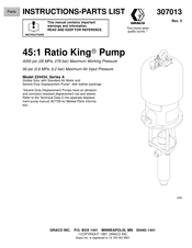 Graco Ratio King 224434 Instructions And Parts List