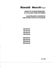 Rimoldi Necchi 155-00-04 Maintenance Handbook