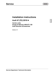 Audi 4K8.071.126 Installation Instructions Manual