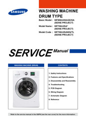 Samsung WF706U2SA Series Service Manual