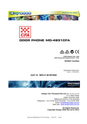 CFA MD-4931CFA Operator's Handbook Manual