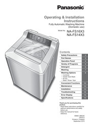 Panasonic NA-FS14X3 Manuals | ManualsLib