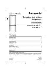 Panasonic NR-BR307 Operating Instructions Manual