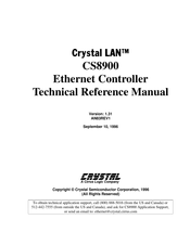 Cirrus Logic CRYSTAL LAN CS890 Technical Reference Manual