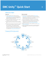 Dell EMC Unity Quick Start Manual