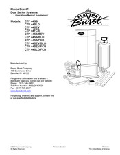 Flavor Burst CTP 44SS/BLD Operation Manual Supplement