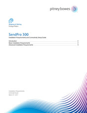 Pitney Bowes SendPro 300 Installation Requirements And Connectivity Setup Manual