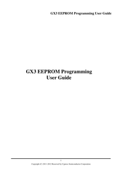 Cypress Semiconductor GX3 EEPROM Programming & User Manual