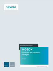 Siemens MOTOX BA 2515 Operating Instructions Manual