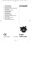 EINHELL ERGOTOOL E-HKS 1500-Laser Operating Instructions Manual
