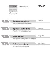 HumanTechnik PR22+ Operation Instructions Manual