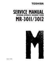 Toshiba MR-3012 Service Manual