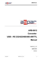 Aspar ARB-0612 Manual