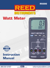 Reed Instruments R5000 Instruction Manual