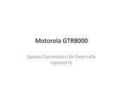 Motorola ASTRO 25 GTR 8000 Installation And System Connections