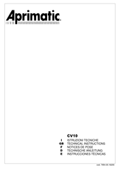 Aprimatic CV10 Technical Instructions