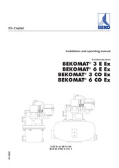 Beko BEKOMAT 3 CO Ex Installation And Operating Manual