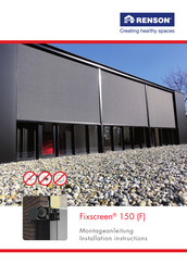 Renson Fixscreen 150 (F) Installation Instructions Manual
