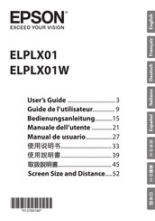 Epson ELPLX01W User Manual