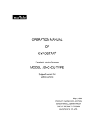 Murata GYROSTAR ENC-03JB Operation Manual