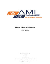 AML Oceanographic Keller PA-10 User Manual