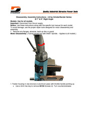Dynabrade Grinder Series Disassembly And Assembly Instructions