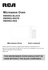 Rca RMW953-BLACK User Manual