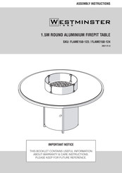 WESTMINSTER FLAME150-124 Assembly Instructions Manual