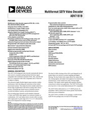 Analog Devices ADV7181B Manual