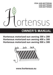 Hortensus HOR-MOTTER500 Owner's Manual