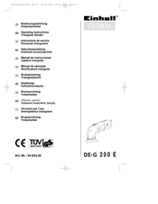 Einhell Global DE-G 200 E Operating Instructions Manual